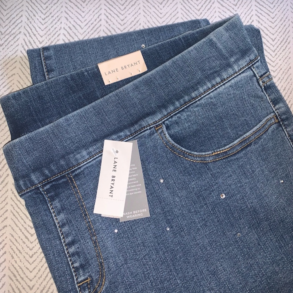NWT Sparkle Jeggings Lane Bryant jeans NEW 24